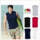 T-SHIRT FRUIT UOMO SMANICATO ADERENTE FR612220 100%COTONE