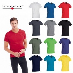 T-SHIRT STEDMAN ST9010 BEN COLLO V UOMO COTONE MANICA CORTA 