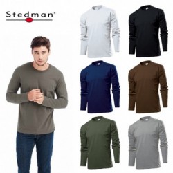 T-SHIRT STEDMAN ST2130 CONFORT UOMO COTONE MANICA LUNGA MEN