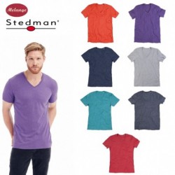 T-SHIRT STEDMAN ST9810 COTONE UOMO SCOLLO A V MANICA CORTA MODA