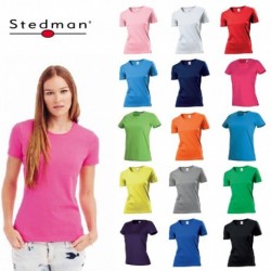 T-SHIRT DONNA STEDMAN ST2600 GIROCOLLO MANICA CORTA 100% COTONE