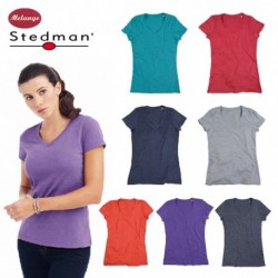 T-SHIRT STEDMAN ST9910 LISA SCOLLA A V DONNA MANICA CORTA MODA