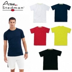 T-SHIRT STEDMAN UOMO SPORT ST8410 MANICA CORTA REGLAN PER SPORTIVI