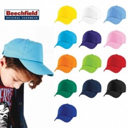 CAPPELLO Beechfield ESTIVO B10B B BAMBINO COTONE 5 PANNELLI VISIERA PRECURVATA BASEBALL