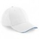 CAPPELLO Beechfield ESTIVO B20 U UNISEX COTONE 6 PANNELLI VISIERA PRECURVATA BICOLORE BASEBALL