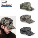 CAPPELLO Beechfield ESTIVO MILITARE B33 U UNISEX COTONE VISIERA PRECURVATA 