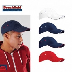 CAPPELLO Beechfield ESTIVO B81 U UNISEX COTONE 4 PANNELLI VISIERA PRECURVATA 