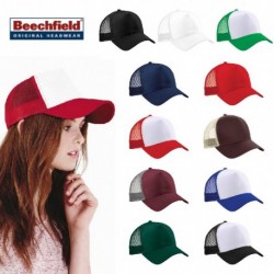 CAPPELLO Beechfield ESTIVO CON RETINA B640 D UNISEX COTONE VISIERA PRECURVATA 