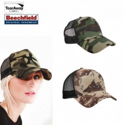 CAPPELLO MILITARE Beechfield ESTIVO CON RETINA B694 U UNISEX COTONE VISIERA PRECURVATA 