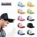 CAPPELLO Beechfield ESTIVO CON RETINA B645 U UNISEX POLIESTERE VISIERA RAP PIATTA