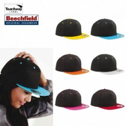 CAPPELLO Beechfield ESTIVO B610C U UNISEX COTONE VISIERA RAP PIATTA