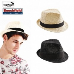 CAPPELLO BEECHFIELD ESTIVO B720 U UNISEX IN PAGLIA CON NASTRO 