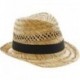 CAPPELLO BEECHFIELD ESTIVO B730 U UNISEX IN PAGLIA CON NASTRO 