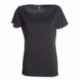 t-shirt beverly payper donna ampio scollo con manica corta jersey 135gr