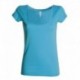 t-shirt florida payper donna ampio scollo con manica corta stretch jersey 135gr