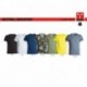 t-shirt neutral discovery payper uomo ampio scollo con manica corta jersey 135gr effetto fiammato