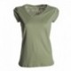 t-shirt neutral discovery lady payper donna ampio scollo con manica corta jersey 135gr effetto fiammato