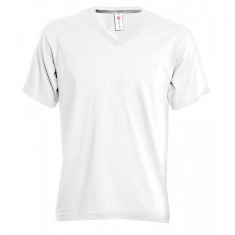 t-shirt v-neck payper uomo con collo a v e manica corta jersey 150gr