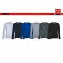 t-shirt pineta payper uomo a girocollo con manica lunga jersey 165gr