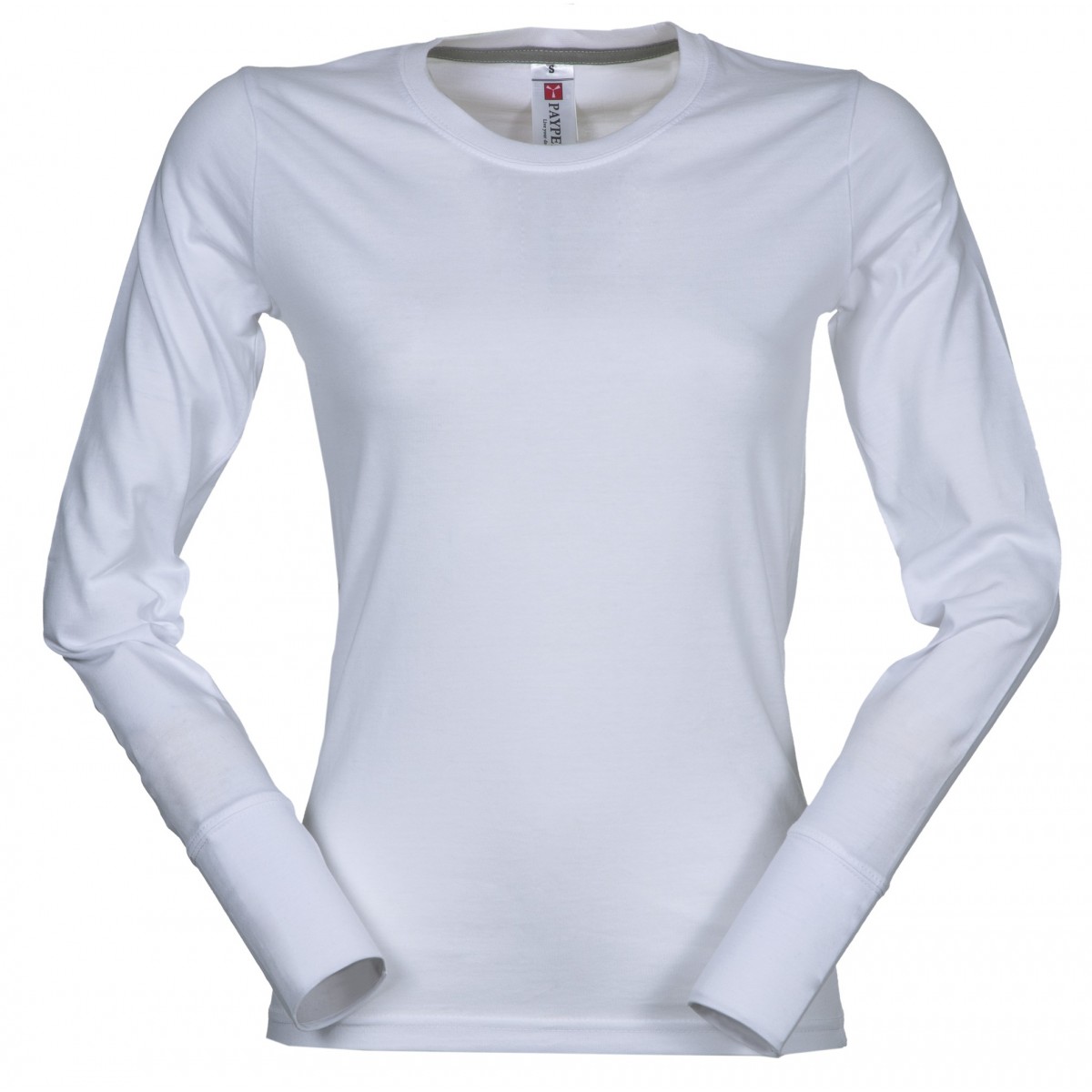 t-shirt pineta lady payper donna a girocollo con manica lunga jersey 165gr