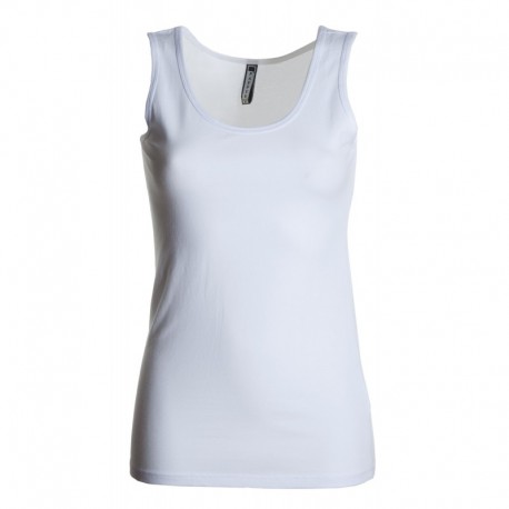 t-shirt flex top payper donna canotta con ampio scollo stretch jersey 175gr