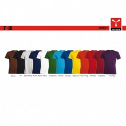 t-shirt F-16 payper uomo a girocollo con manica corta jersey 150gr