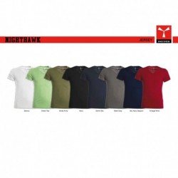 t-shirt nighthawk payper uomo con collo a v e manica corta jersey 150gr 100% cotone