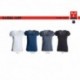 t-shirt illegal lady payper donna con collo a v e manica corta jersey 135gr effetto fiammato