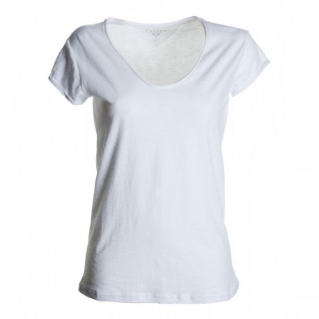 t-shirt illegal lady payper donna con collo a v e manica corta jersey 135gr effetto fiammato