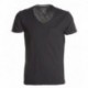 t-shirt wild payper uomo con collo a v, manica corta e taschino jersey 135gr effetto fiammato