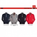 felpe SBS con cursore in metallo rio payper uomo mezza zip con dettagli in contrasto garzata 300gr