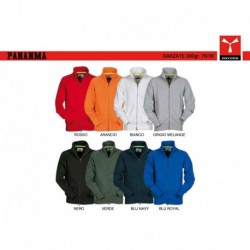 felpe manica reglan SBS Panama+ payper uomo full zip garzata 300gr