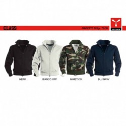 felpe class payper uomo full zip garzata 320gr