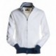 Felpa BROOKLYN PAYPER uomo SBS full zip doppio cursore con dettagli in contrasto garzata 300gr