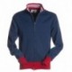 Felpa BROOKLYN PAYPER uomo SBS full zip doppio cursore con dettagli in contrasto garzata 300gr
