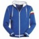 Felpa NEVADA PAYPER uomo tricolore giromanica full zip con cappuccio e dettaglio bandiere dry-tech garzata 240gr