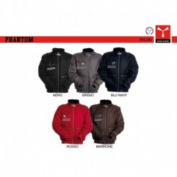 Giubbotto phantom payper uomo imbottito multi-tasche con dettagli a contrasto pongee pvc 190t 175gr