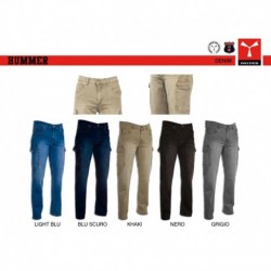Pantalone DENIM HUMMER PAYPER uomo multi-tasche denim stretch 12oz/300d
