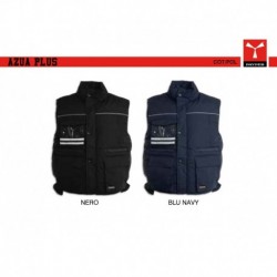 Gilet AZUA plus PAYPER uomo imbottito multi-tasche techno cotton 160gr