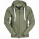 Felpa manica reglan dallas+ LADY donna full zip con cappuccio garzata 300gr