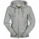 Felpa london LADY PAYPER donna doppio cursore SBS full zip con cappuccio garzata 320gr