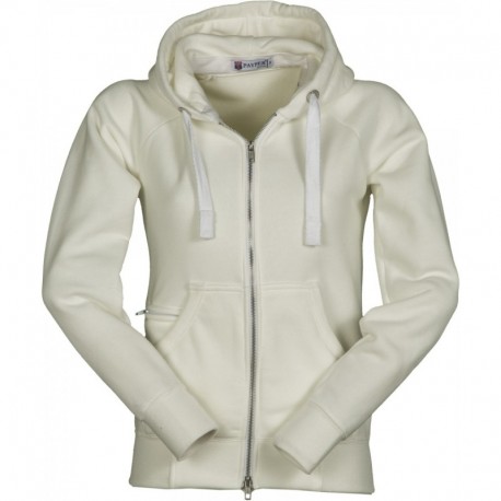 Felpa urban LADY PAYPER donna doppio cursore SBS full zip con cappuccio garzata 300gr con rayon