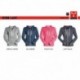 Felpa burn LADY PAYPER donna full zip con cappuccio garzata 250gr effetto burn out