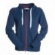 Felpa freestyle LADY PAYPER donna full zip con cappuccio e dettagli in contrasto french terry 250gr effetto fiammato