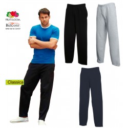 PANTALONE FRUIT OF THE LOOM FR640320 TUTA COTONE UOMO FELPATI