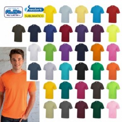 AWDIS JC001 COOL T-SHIRT SPORTIVA GIROC. UOMO 100%POLIESTERE MANICHE CORTE