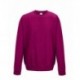 AWDIS JH030 JUST HOOD FELPA GIROCOLLO .80%Cotone .20%Poliestere MANICHE LUNGHE UOMO