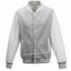 AWDIS FELPA VARSITY JACKET TIPO BASEBALL JH043 MANICHE LUNGHE A CONTRASTO 80%COTONE 20%POLIESTERE