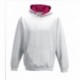 AWDIS JH003J FELPA BAMBINO KIDS VARSITY HOODIE 80%Cotone. 20%Poliestere MANICHE LUNGHE