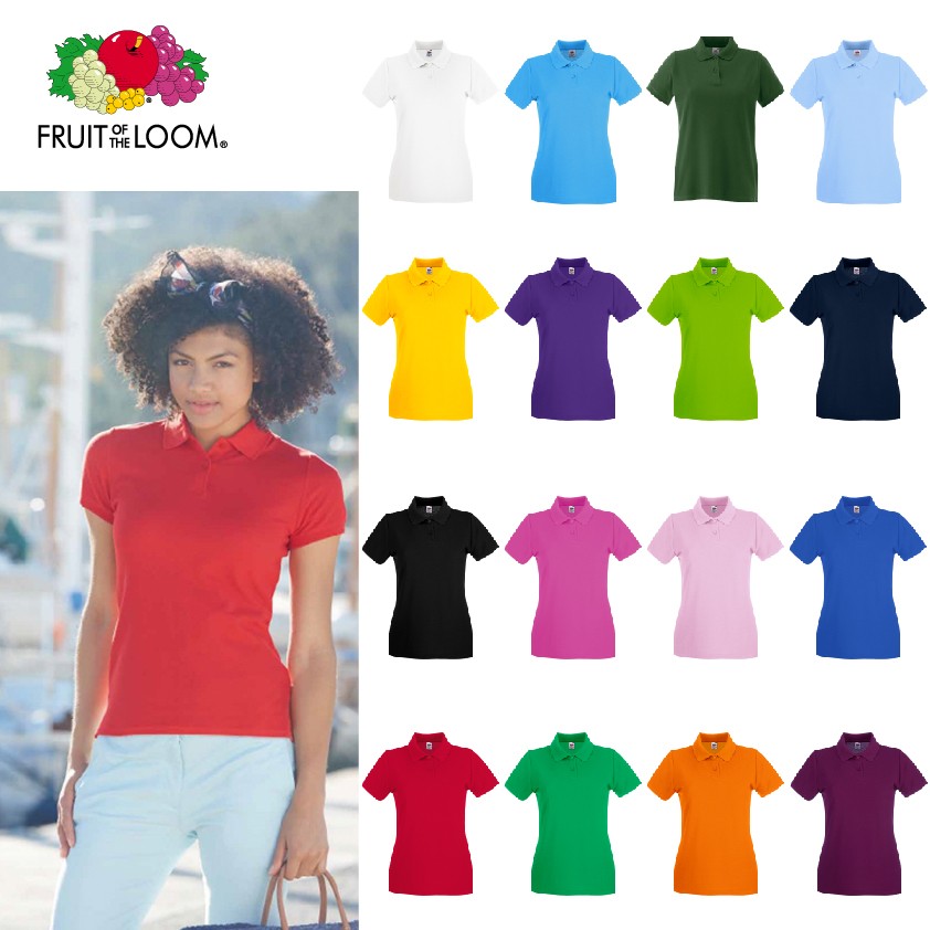 FRUIT FR630300 PREMIUM POLO DONNA MANICA CORTA 100 COTONE Chico Bonito Shop
